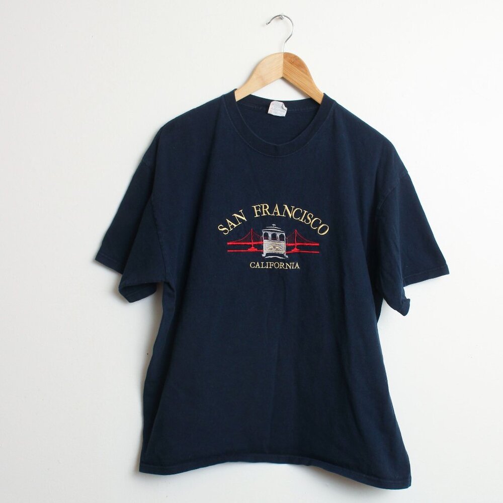 San Francisco California Shirt Mens XL Blue Graphic